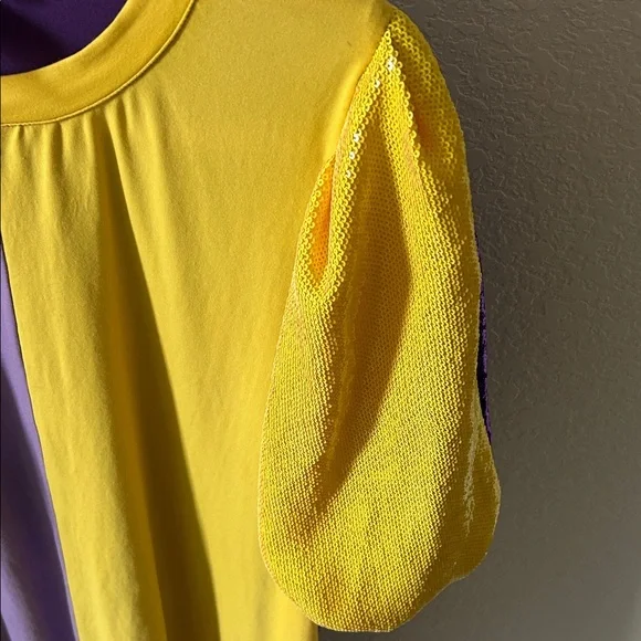 Queen of Sparkle Yellow & Purple Colorblock - Picture 4 of 5